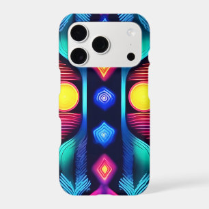 Neon Geometric Mandala Art