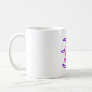 Neon Ghost Sign Spooky Halloween Night Art Coffee Mug
