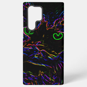 Neon Glow Cat Samsung Galaxy Case