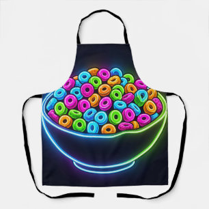 Neon Glow Cereal Bowl Apron