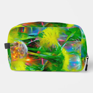 Neon Glow Dandelions in Dream Garden Dopp Kit