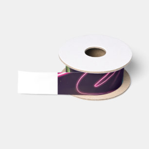 Neon Glow Disco Dance Birthday Party Satin Ribbon