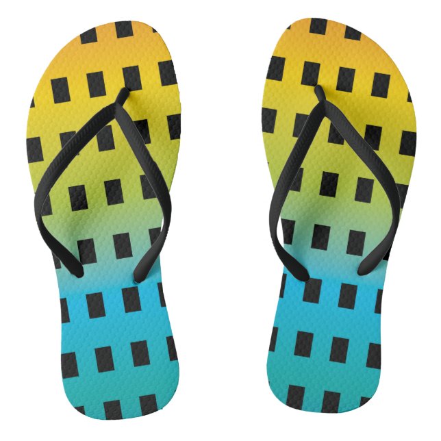 Neon glow in the dark colourful fluorescent 2 thongs (Footbed)