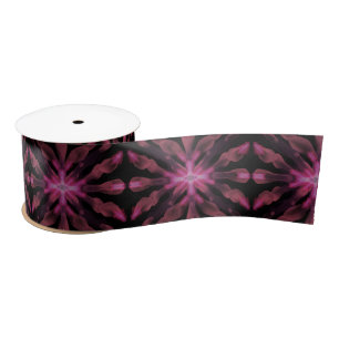 Neon Glow Light Sticks Abstract Pattern  Satin Ribbon