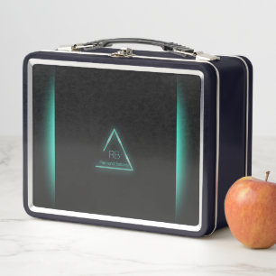 Neon Glow Metal Lunch Box