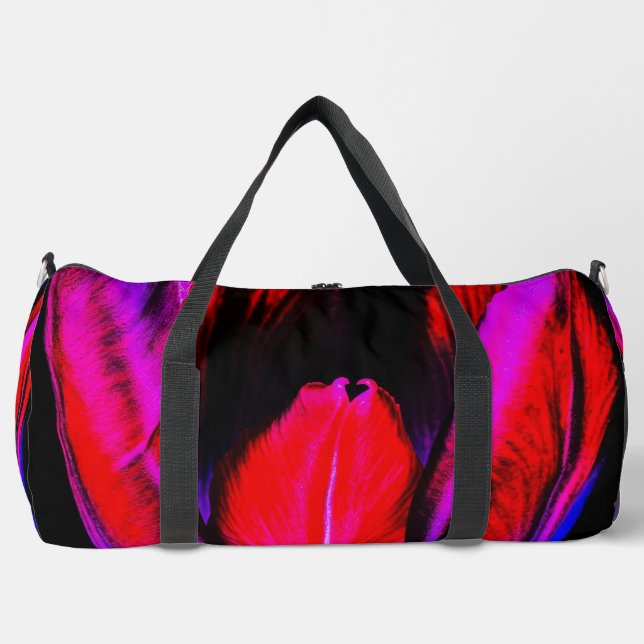 Neon Glow Tulip Duffle Bag (Front)