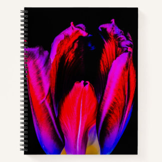 Neon Glow Tulip Notebook