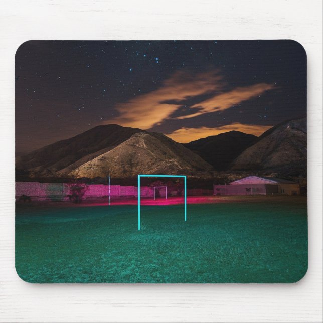 Neon Glow Under the Stars  Mouse Pad (Front)