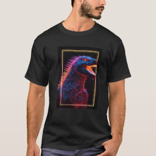 Neon Godzilla Polygons T-Shirt