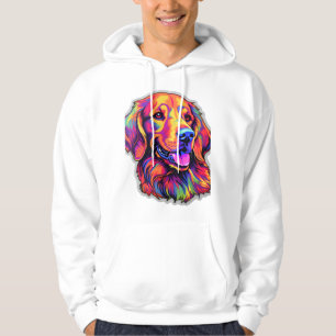 Neon Golden Retriever Hoodie