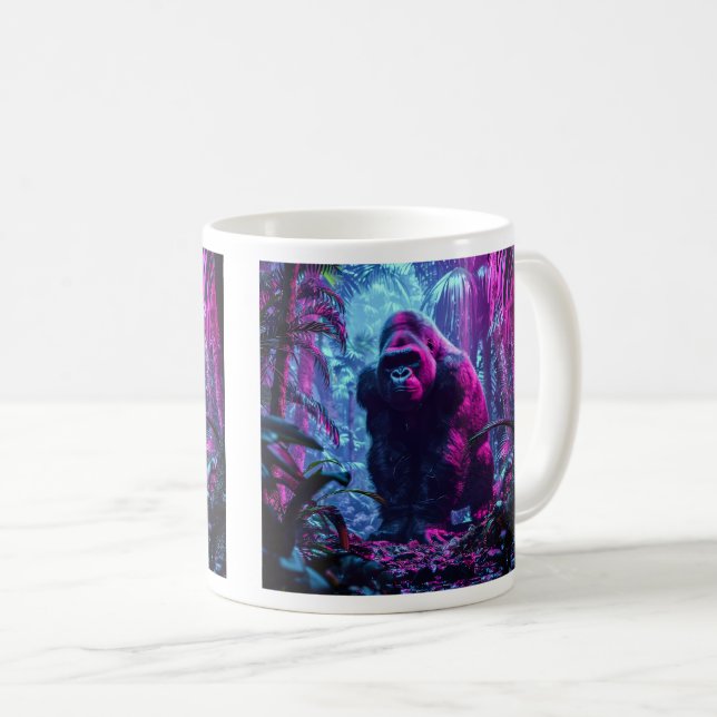 Neon Gorilla Coffee Mug (Front Right)