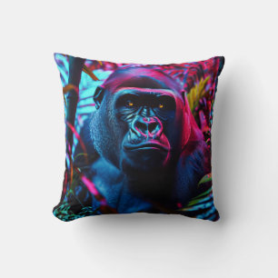 Neon Gorilla Cushion