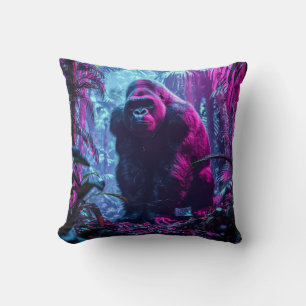 Neon Gorilla Cushion