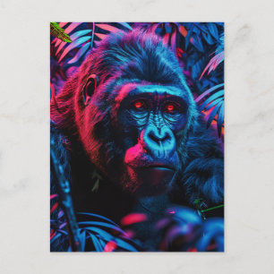 Neon Gorilla Postcard