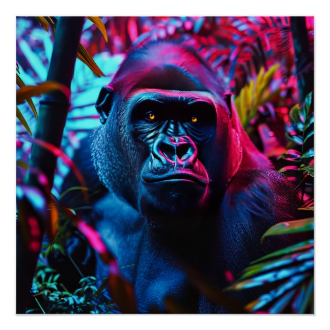 Neon Gorilla Poster (Front)