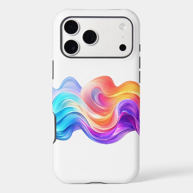 Neon Gradient Abstract Fluid Waves (Back)