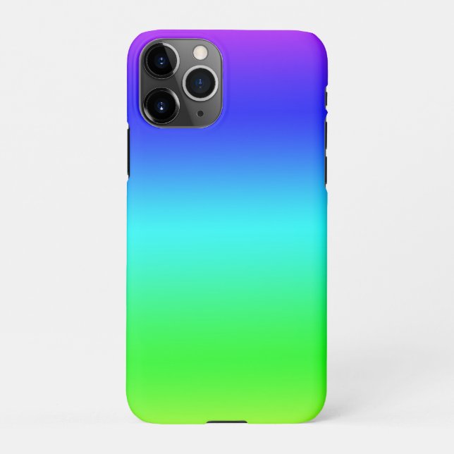 Neon gradient iPhone case (Back)