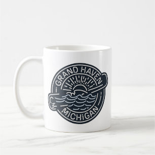 Neon Grand Haven Michigan Coffee Mug