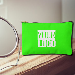 neon  green  - add your  logo  accessory pouch