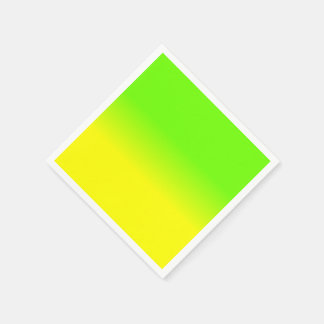 Neon Green and Neon Yellow Ombré Shade Color Fade Napkin