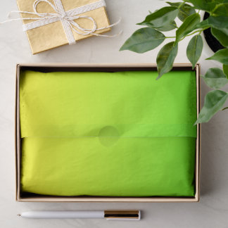 Neon Green and Neon Yellow Ombré Shade Color Fade Tissue Paper