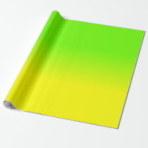 Neon Green and Neon Yellow Ombré Shade Colour Fad