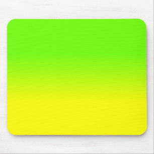 Neon Green and Neon Yellow Ombré Shade Colour Mouse Pad