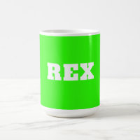 Neon Green and White Modern Name Pet