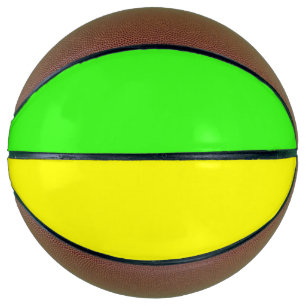 Neon Green and Yellow Basketball