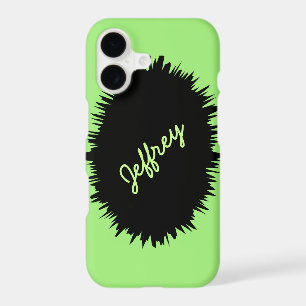 Neon Green & Black, Personalized Name, Wild