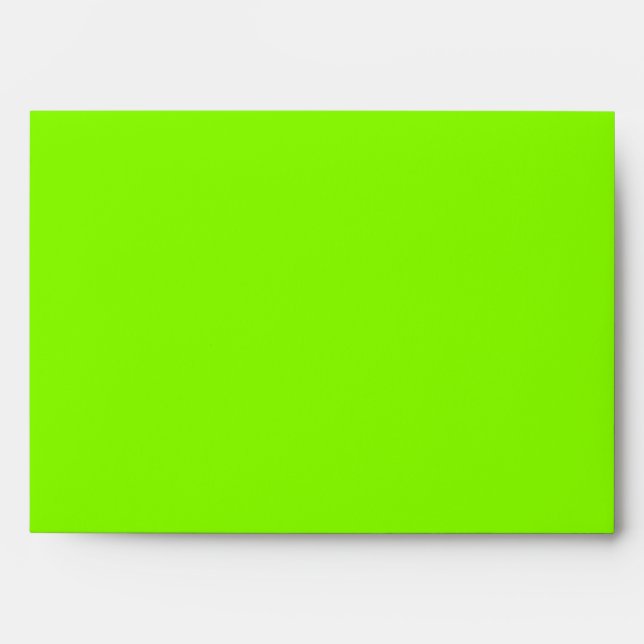 Neon Green & Black Zebra Glitter Stripes Envelopes (Front)