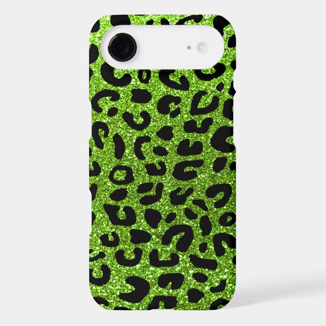 Neon green cheetah print Case-Mate iPhone case (Back)