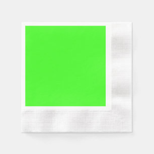 Neon Green Coined Cocktail Paper Napkin