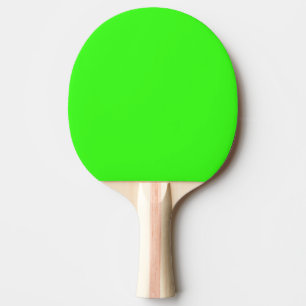 Neon Green Custom Colour Bright Colourful Black Ping Pong Paddle