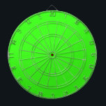 Neon Green Custom Colour Bright Colourful Gift Dartboard<br><div class="desc">Printed with solid neon green custom colour background!. Feel free to customise and add any text you wish or change the background colour.</div>