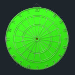 Neon Green Custom Colour Bright Colourful Gift Dartboard<br><div class="desc">Printed with solid neon green custom colour background!. Feel free to customise and add any text you wish or change the background colour.</div>