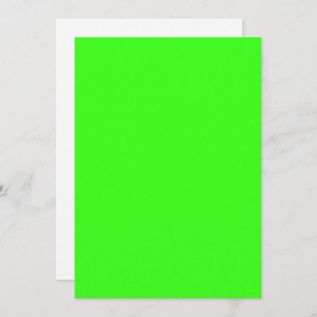 Neon Green Custom Invitation – Bold & Modern (Front/Back)