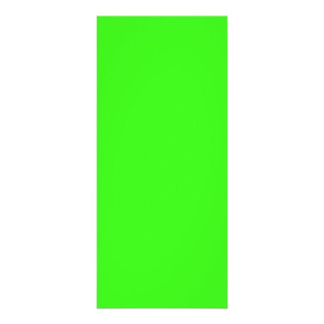 Neon Green Custom Rack Card (Front)