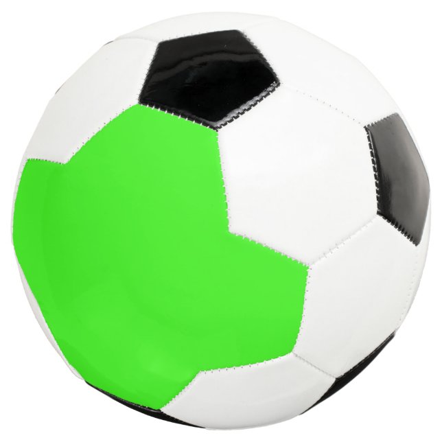 Neon Green Custom Soccer Ball (Three Quarter)