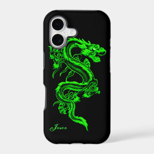 Neon Green Dragon Custom iPhone 5 Case
