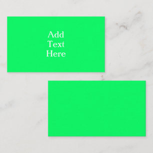 Neon Green Enclosure Card