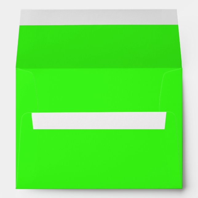 Neon Green Envelope – Customisable (Back (Bottom))