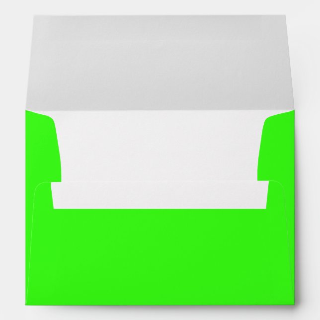 Neon Green Exterior Envelope – Customisable (Back (Bottom))