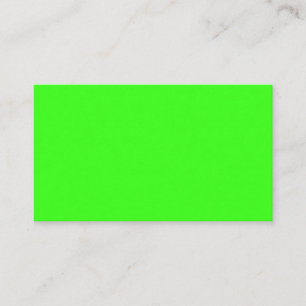 Neon Green Flat Place Card – Customisable