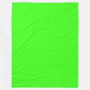 Neon Green Fleece Blanket