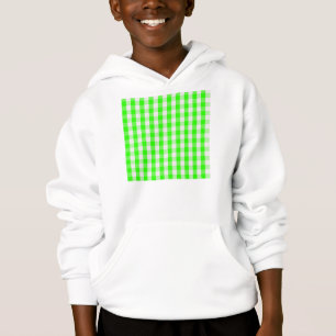 Neon Green Gingham Pattern by Shirley Taylor