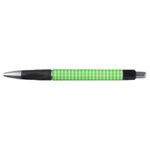 Neon Green Gingham Pattern by Shirley Taylor