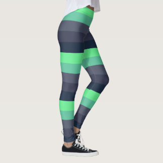 Neon green glow stripe Leggings