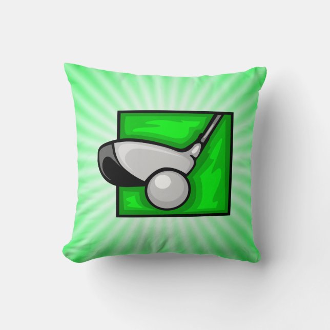 Neon Green Golf Cushion (Front)