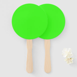 Neon Green Handheld Fan Set – Customisable